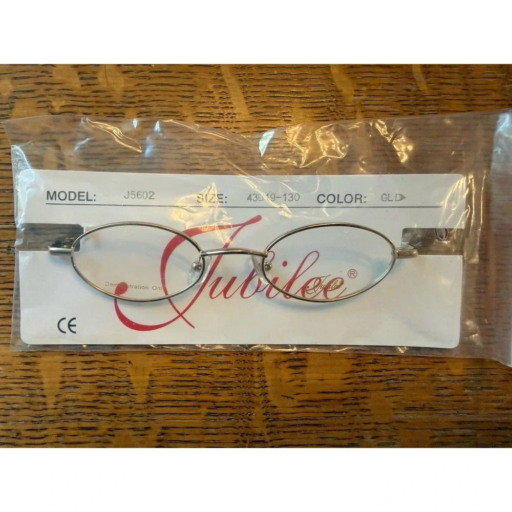 NWT Jubilee Kids 5602 Gold Tone Metal AUTHENTIC EYEGLASSES FRAME RX 43-19-130